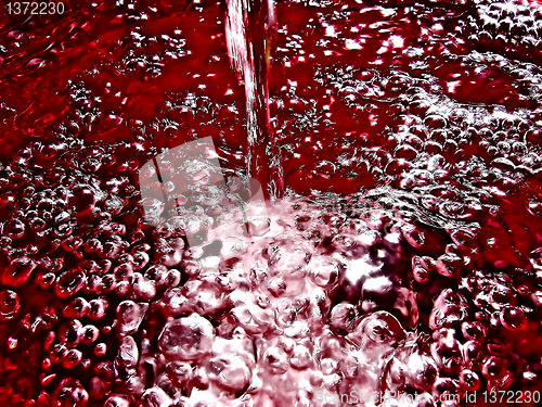 Image of streem of water in red pail