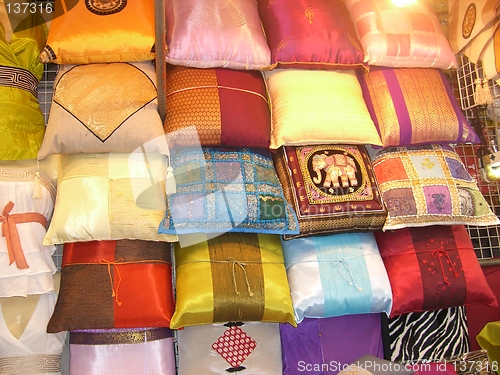 Image of Thai silk pillows