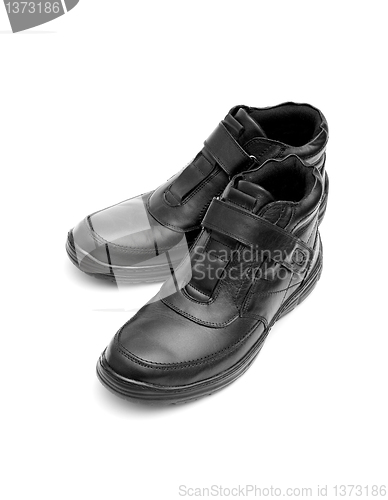 Image of Pair of black man's boots 