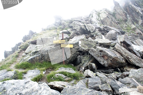 Image of hiking in frensh alpes in summer