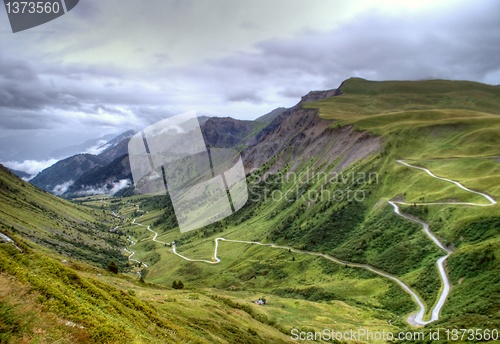 Image of hiking in frensh alpes in summer