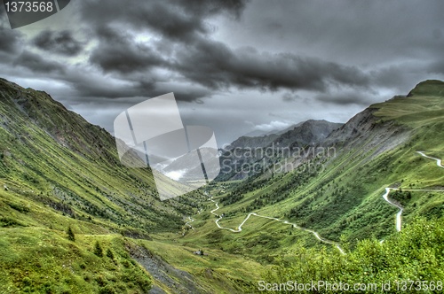 Image of hiking in frensh alpes in summer