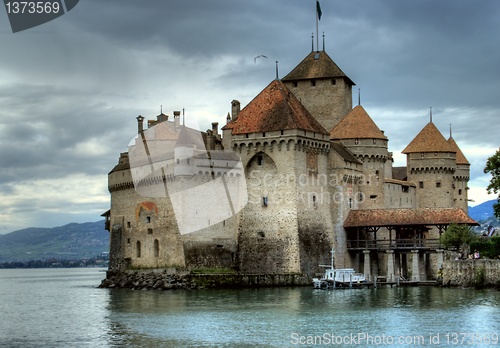 Image of Chateau de Chillon in switzerland   