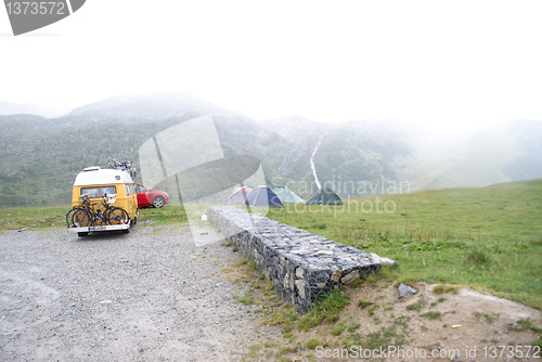 Image of hiking in frensh alpes in summer