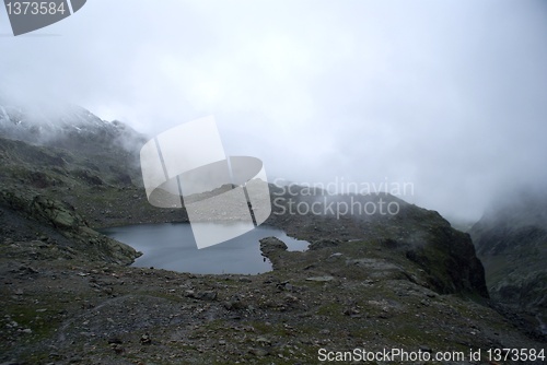 Image of hiking in frensh alpes in summer