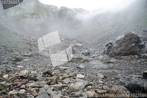 Image of hiking in frensh alpes in summer