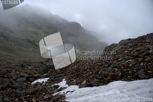 Image of hiking in frensh alpes in summer