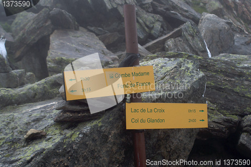 Image of hiking in frensh alpes in summer