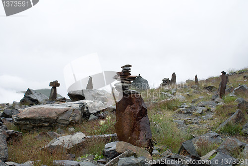 Image of hiking in frensh alpes in summer