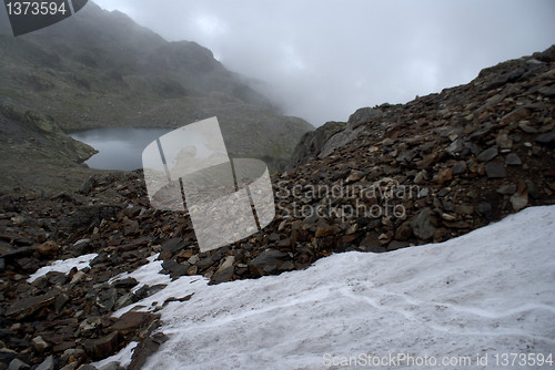 Image of hiking in frensh alpes in summer