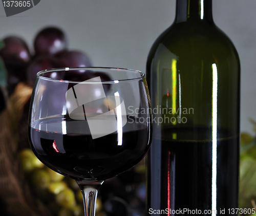 Image of red wine composition