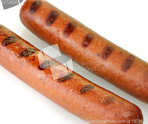 Image of grilled polish sausages