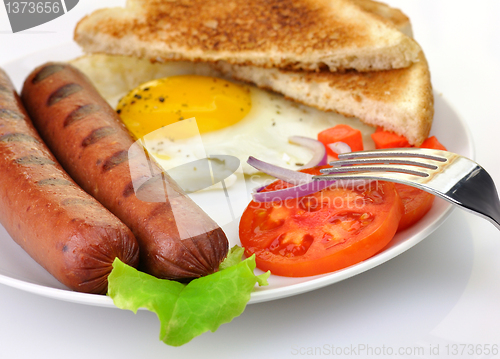 Image of grilled polish sausages