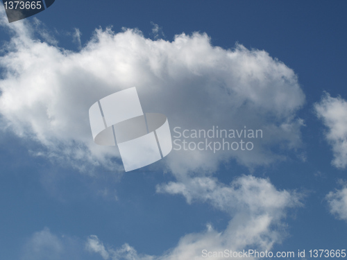 Image of Blue sky with clouds