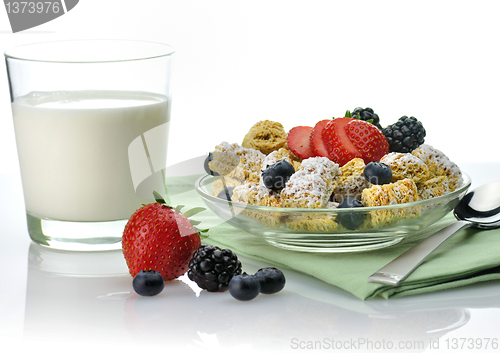 Image of healthy breakfast,Shredded Wheat Cereal