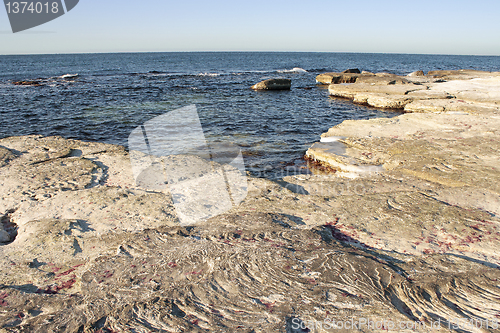 Image of Winter shore of the Caspian Sea.