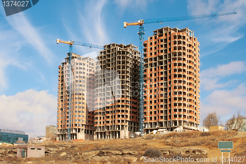 Image of Construction of residential houses.