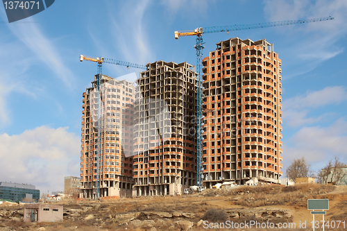 Image of Construction of residential houses.