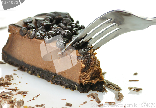 Image of chocolate cheesecake