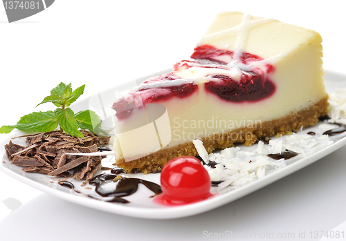 Image of cherry cheesecake