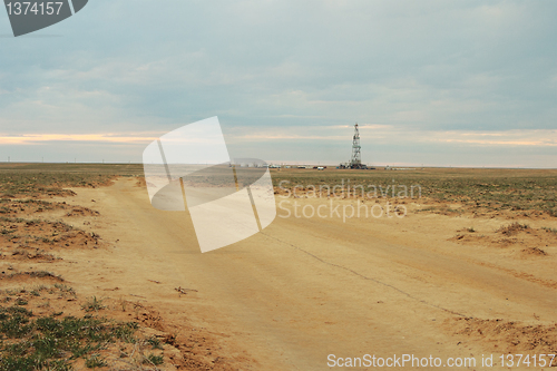 Image of Drilling sunset.