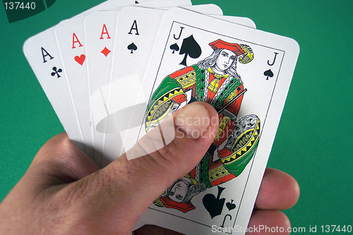 Image of four aces and jack