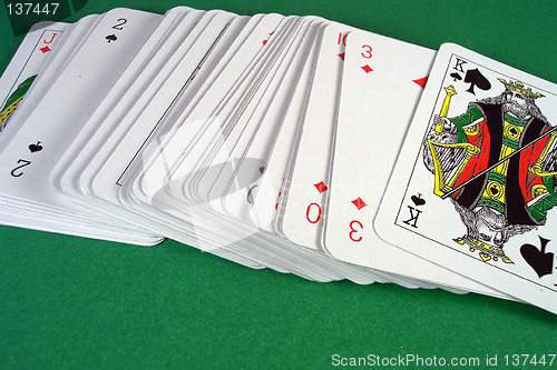 Image of playing cards spread