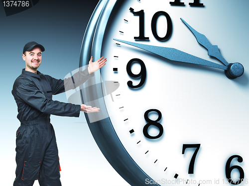 Image of labor and time