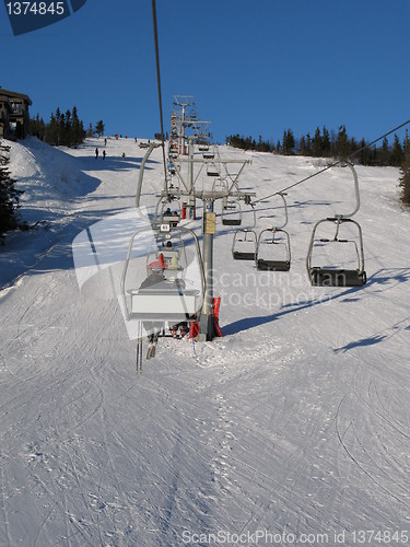 Image of Chair lift, Norefjell, Norway