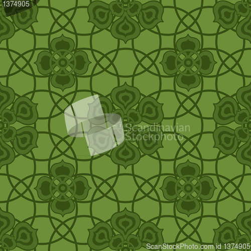 Image of Seamless green pattern