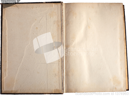 Image of Old paper isolated on white