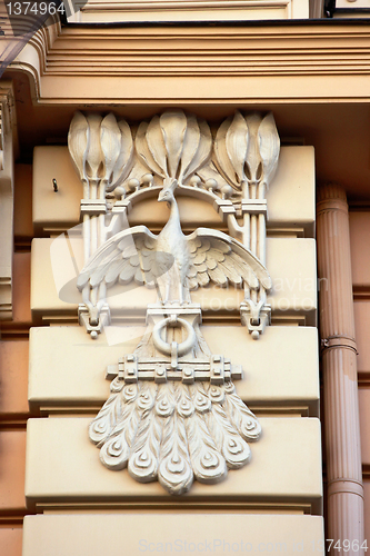 Image of Detail of Art Nouveau or Jugenstil building