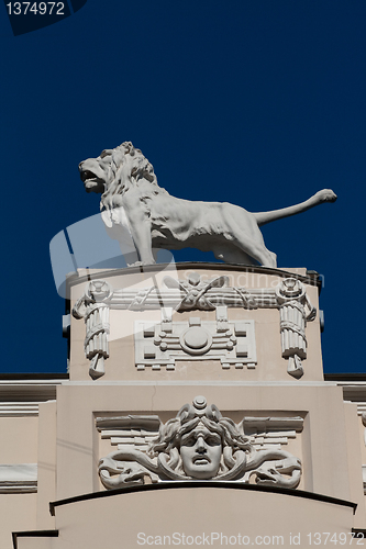 Image of Detail of Art Nouveau (Jugenstil) building