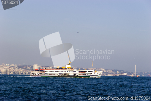 Image of Passenger ferry in Bosporus Strait, Istanbul