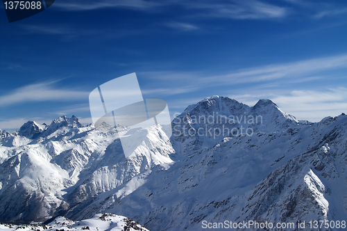 Image of Caucasus Mountains. Elbrus region.