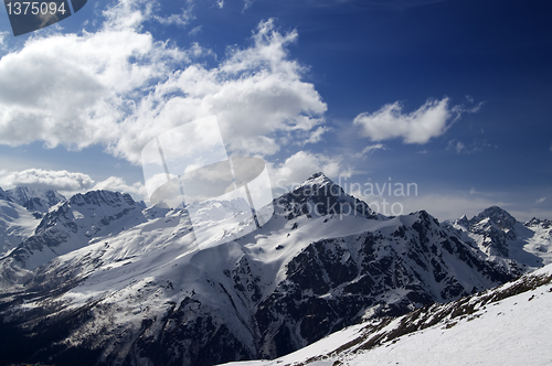 Image of Caucasus Mountains. Dombay.