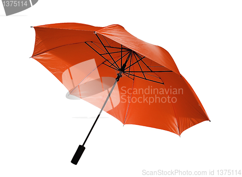 Image of red umbrella  isolated 