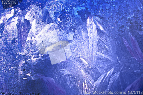 Image of Frozen window glass