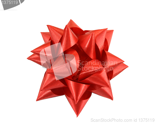 Image of red bow isoalted