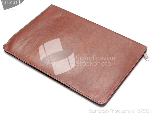 Image of leather paperwork