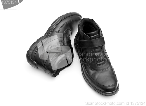 Image of Pair of black man's boots 