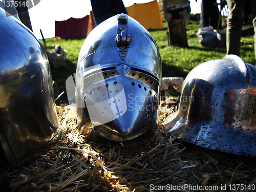 Image of Medeval helmets