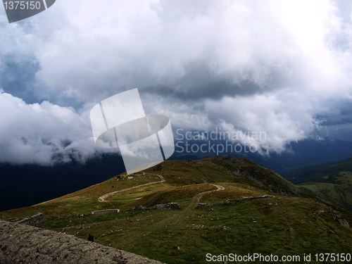 Image of Pass in clouds