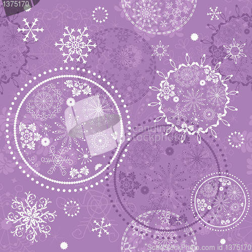 Image of Violet Christmas seamless pattern