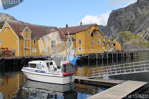 Image of Nusfjord Lofoten Moskenes Norway summer