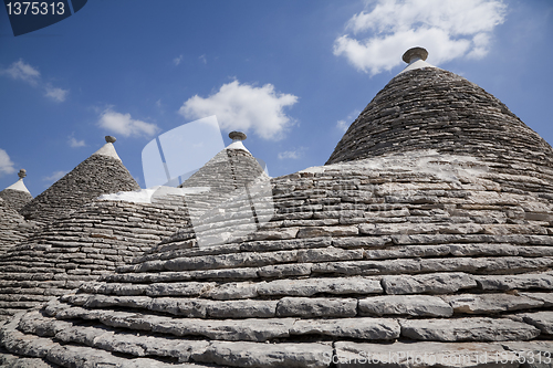 Image of Trulli roofs Alberobello