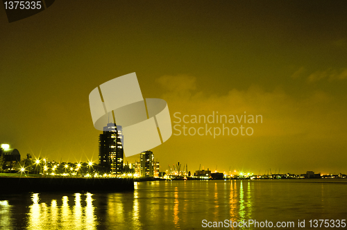 Image of Rotterdam night view