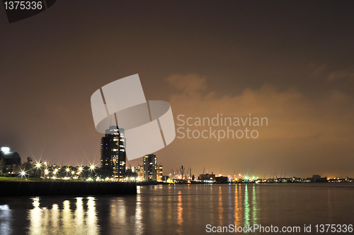 Image of Rotterdam night view