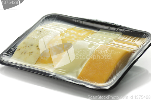 Image of cheese tray slices 