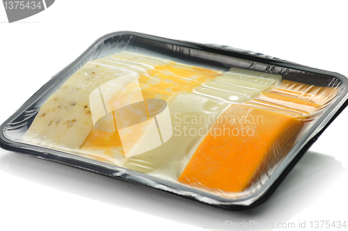 Image of cheese tray slices